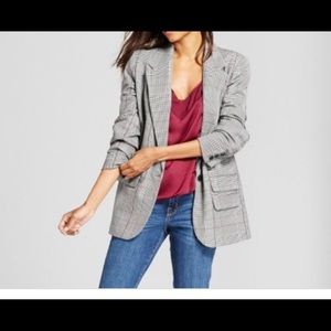Checked blazer